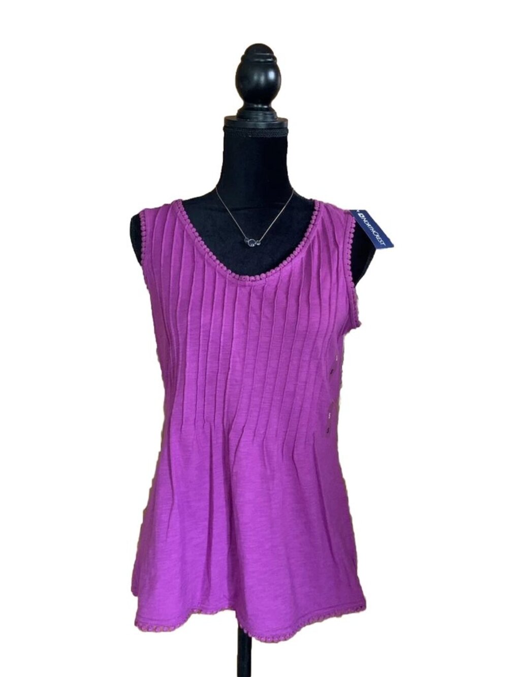 Northcrest Womens Shirt Size Small Spring Violet Purple Tank Sleeveless Top
